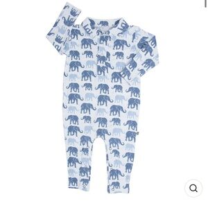 Blue Elephant Polo Romper